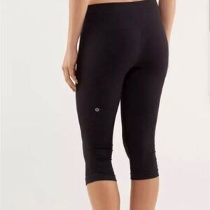 Lululemon In the Flow II crop leggings dark grey size 2